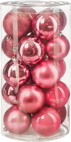 Набор шаров новогодних Ausini VT25-04007-8 - фото