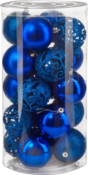 Набор шаров новогодних Ausini VT25-04018-4 - фото