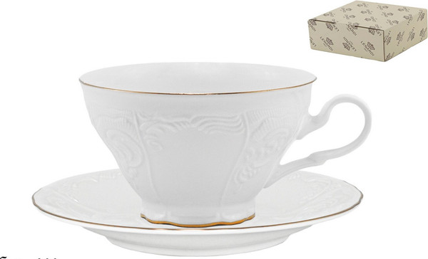 Чашка с блюдцем Lenardi Maria Gold 226-013