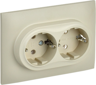 Розетка IEK Skandy SK-R21-16-K10-F - фото