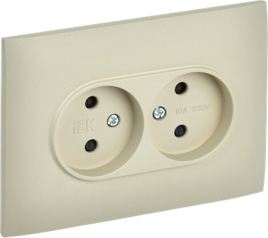 Розетка IEK Skandy SK-R23-10-K10-F - фото