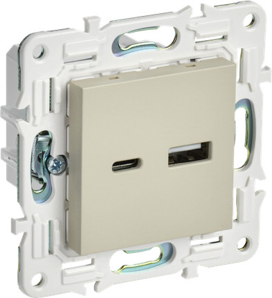 Розетка IEK Skandy SK-U22-D31-K10 - фото