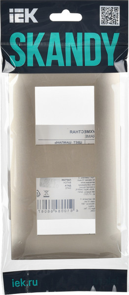 Рамка для выключателей и розеток IEK Skandy SK-M22-K37