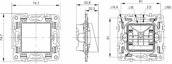 Вывод кабеля IEK Skandy SK-VK10-0-K06
