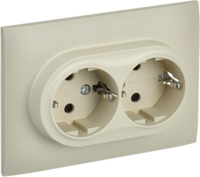 Розетка IEK Skandy SK-R24-16-K10-F - фото