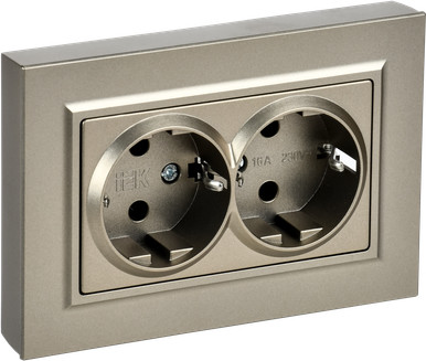 Розетка IEK Brite BR-R27-16-K37-F - фото