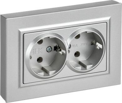 Розетка IEK Brite BR-R27-16-K47-F - фото