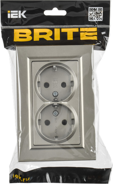 Розетка IEK Brite BR-R28-16-K37-F