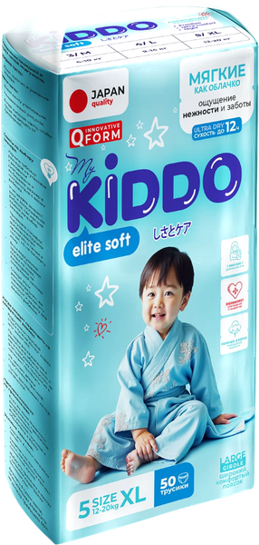 Подгузники-трусики детские MyKiddo Elite Soft XL 12-20кг - фото