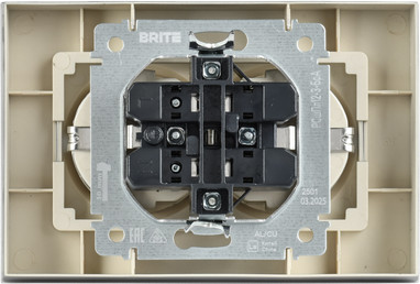 Розетка IEK Brite BR-R28-16-K47-F