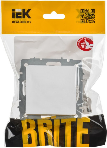 Декоративная заглушка для розетки IEK Brite BR-PL10-K91
