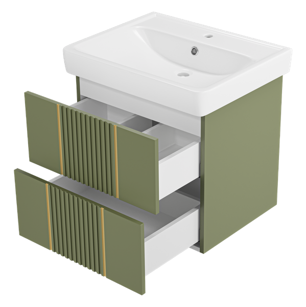 Тумба с умывальником Brevita Vega 60 / VEG-09060-0802Я+191638