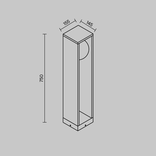 Светильник уличный Maytoni Slate O483FL-L10GF3K