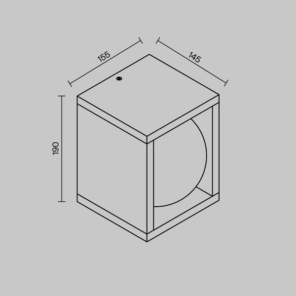 Бра уличное Maytoni Slate O483WL-L10GF3K