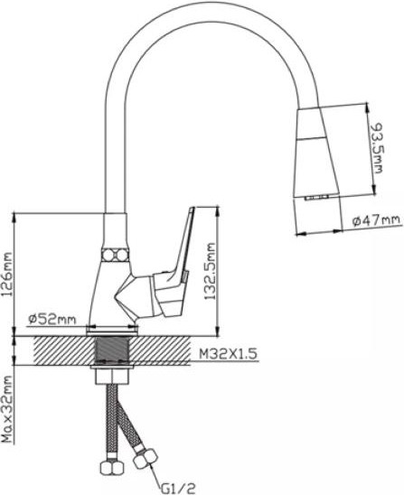 Смеситель Potato P58155QH