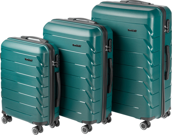 Чемодан на колесах DoubleW YF-PP02 с расширением