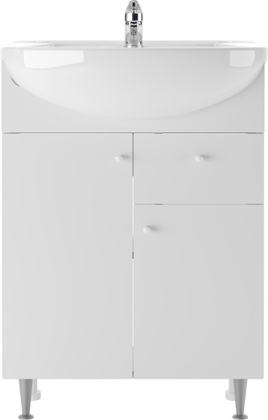 Тумба под умывальник Айсберг Уют 60 Промо с верхним ящиком В1