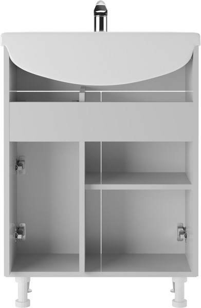 Тумба под умывальник Айсберг Уют 60 Промо с верхним ящиком В1