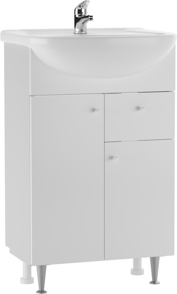 Тумба под умывальник Айсберг Уют 55 Промо с верхним ящиком В1 - фото