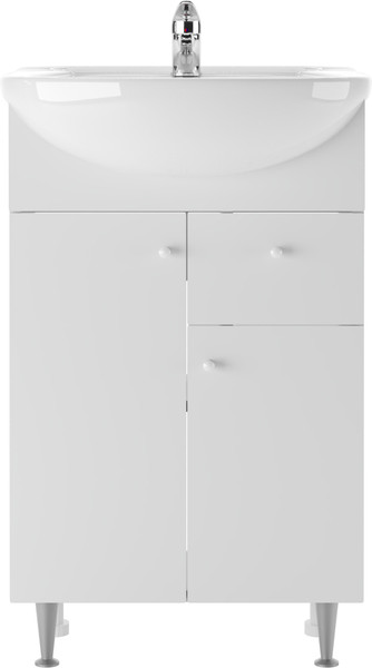 Тумба под умывальник Айсберг Уют 55 Промо с верхним ящиком В1