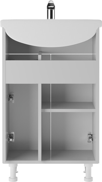 Тумба под умывальник Айсберг Уют 55 Промо с верхним ящиком В1