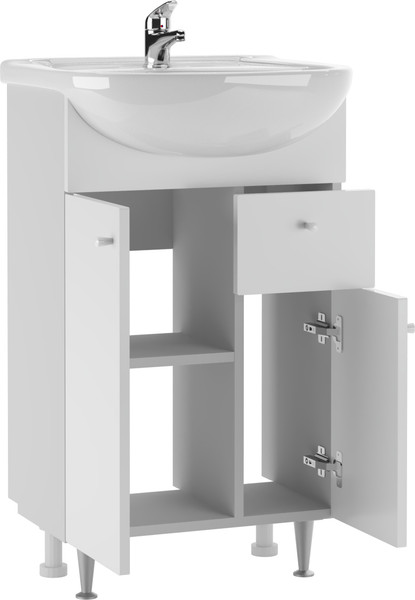 Тумба под умывальник Айсберг Уют 50 Промо с верхним ящиком В1