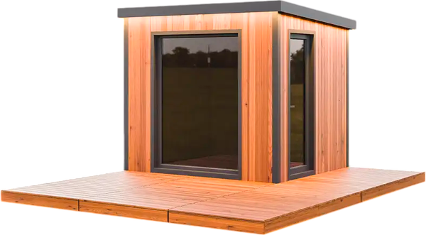 Готовая модульная баня Polarspa L2 2.25x2.3x2.55м - фото