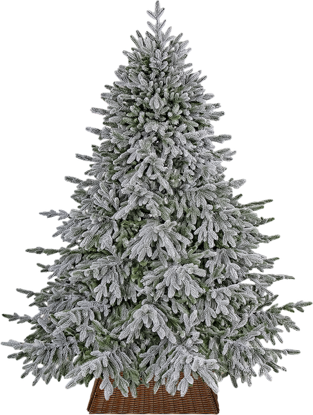 Ель искусственная Царь елка Раскидистая премиум заснеженная / РДП/ЗСНЖ-210 - фото