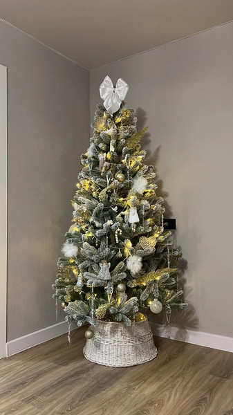 Ель искусственная Царь елка Алиса заснеженная / АЛС/ЗСН-190 - фото