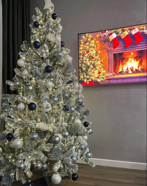 Ель искусственная Царь елка Алиса заснеженная / АЛС/ЗСН-190