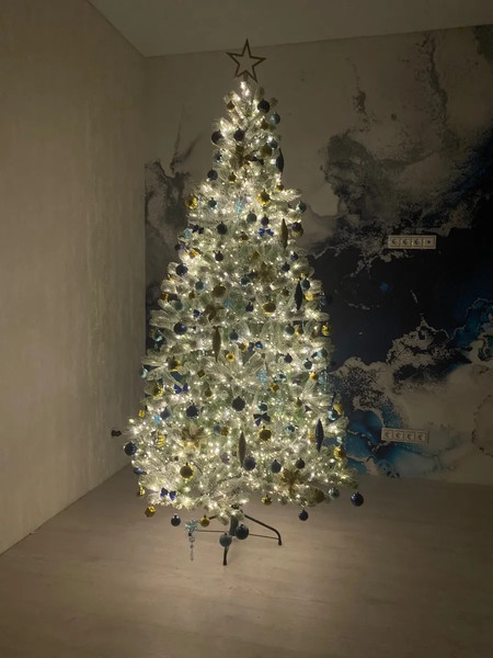 Ель искусственная Царь елка Алиса заснеженная / АЛС/ЗСН-240