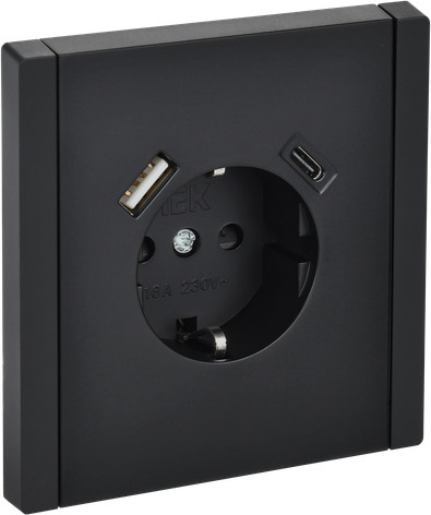 Розетка IEK Forte&Piano FP-R14-16-U22-018-K02 - фото