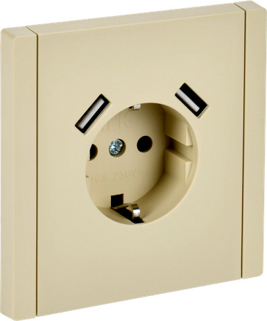 Розетка IEK Forte&Piano FP-R14-16-U21-D31-K10 - фото