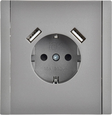 Розетка IEK Forte&Piano FP-R14-16-U21-D31-K46