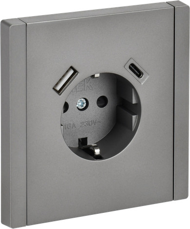 Розетка IEK Forte&Piano FP-R14-16-U22-018-K46 - фото