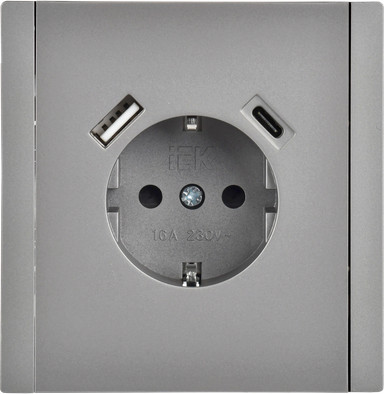 Розетка IEK Forte&Piano FP-R14-16-U22-018-K46