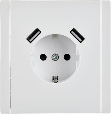 Розетка IEK Forte&Piano FP-R14-16-U21-D31-K01