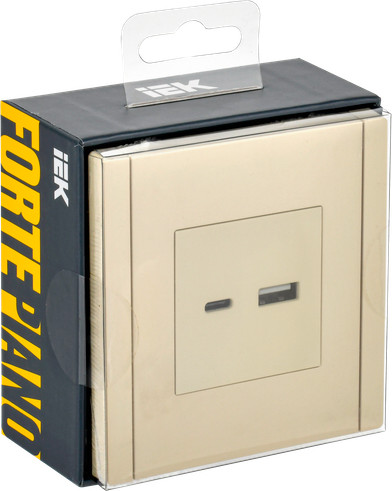 Розетка IEK Forte&Piano FP-U22-018-K10