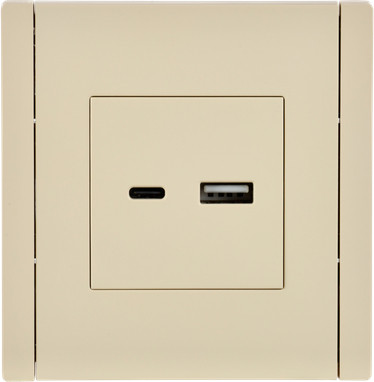 Розетка IEK Forte&Piano FP-U22-018-K10