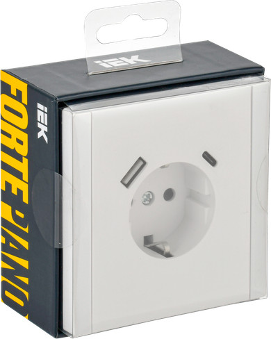 Розетка IEK Forte&Piano FP-R14-16-U22-018-K01