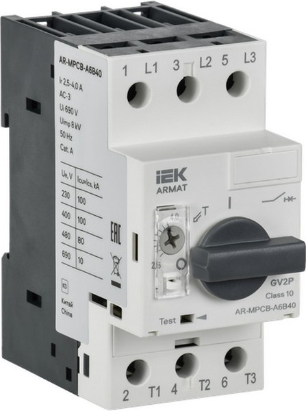 Выключатель автоматический IEK Armat AR-MPCB-A6B40 - фото