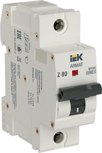 Выключатель автоматический IEK Armat AR-M10H-1-Z080 - фото