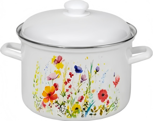 Кастрюля Лысьвенские эмали Цветущий луг / 1610АП2/4 - фото