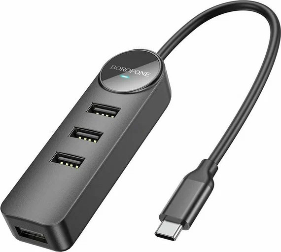 USB-хаб Borofone DH5 4в1 USB на USB3.0x4
