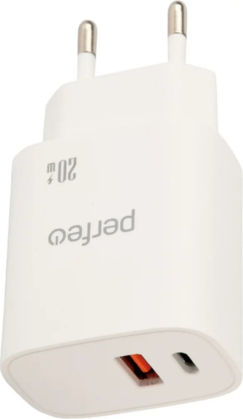 Адаптер питания сетевой Perfeo USB-A+Type-C 20W / I4661 - фото
