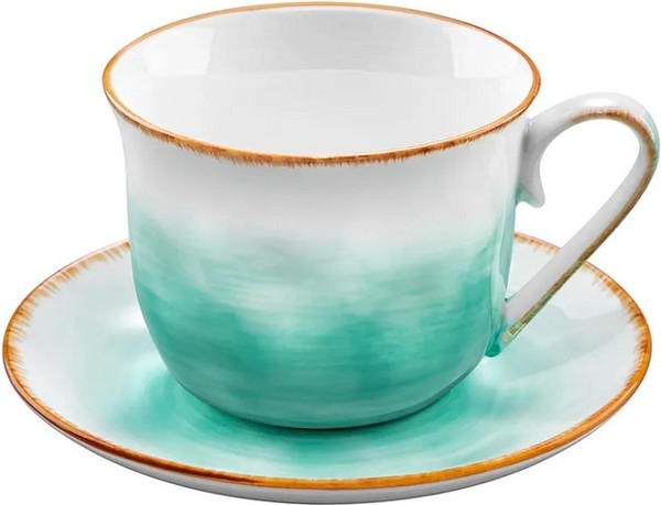 Чашка с блюдцем Elan Gallery Кантри / 760279 - фото