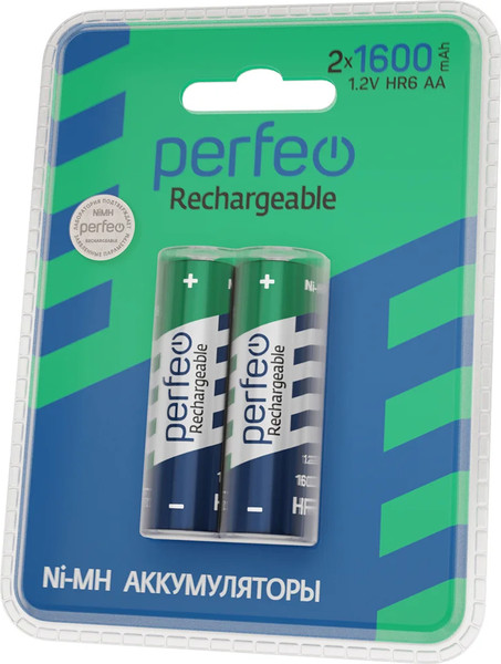 Комплект аккумуляторов Perfeo PF AA1600/2BL PL