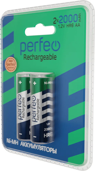 Комплект аккумуляторов Perfeo PF AA2000/2BL PL
