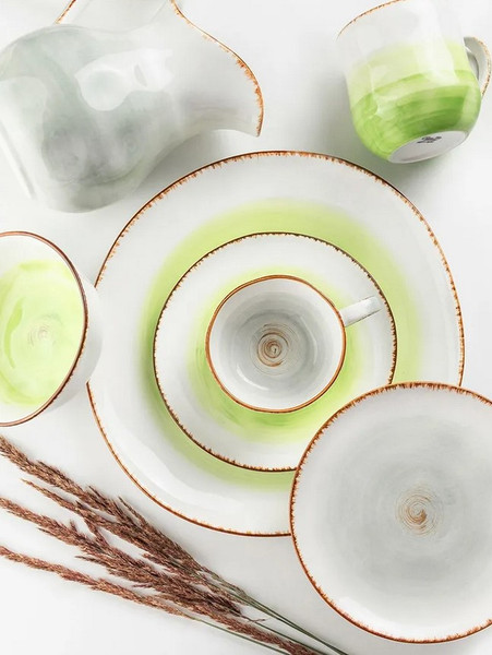 Чашка с блюдцем Elan Gallery Кантри / 760280