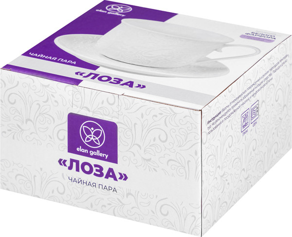 Чашка с блюдцем Elan Gallery Лоза / 950444